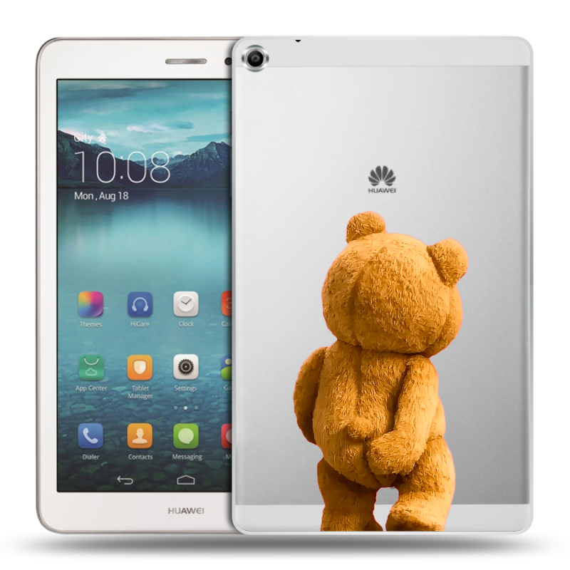 Силиконовый чехол на Huawei MediaPad T1 8.0 с принтом Медведь Силиконовый чехол на Huawei MediaPad T1 8.0 с принтом Медведь