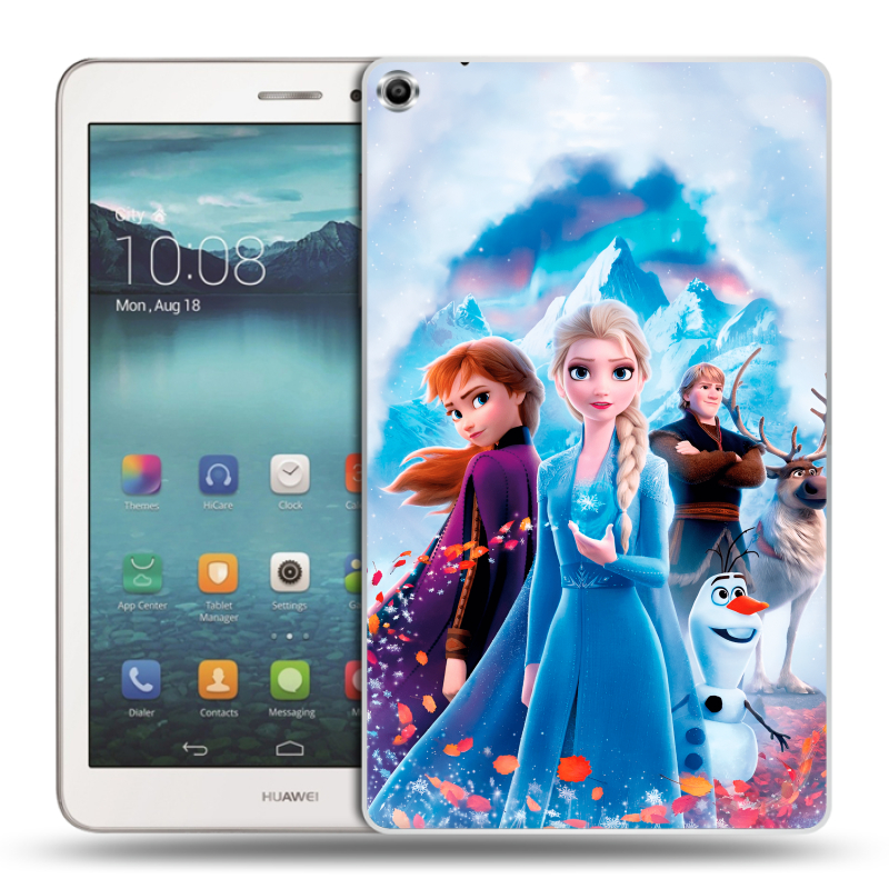 Силиконовый чехол на Huawei MediaPad T1 8.0 с принтом Холодное сердце Frozen Силиконовый чехол на Huawei MediaPad T1 8.0 с принтом Холодное сердце Frozen