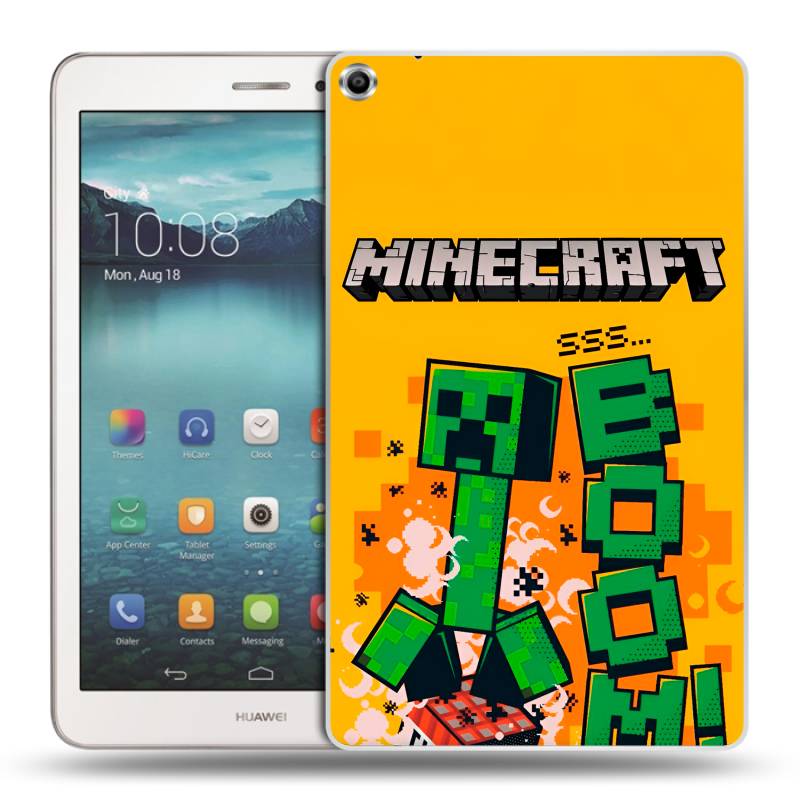 Силиконовый чехол на Huawei MediaPad T1 8.0 с принтом Майнкрафт Minecraft Силиконовый чехол на Huawei MediaPad T1 8.0 с принтом Майнкрафт Minecraft