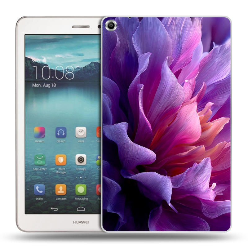 Силиконовый чехол на Huawei MediaPad T1 8.0 с принтом женский цветы Силиконовый чехол на Huawei MediaPad T1 8.0 с принтом женский цветы