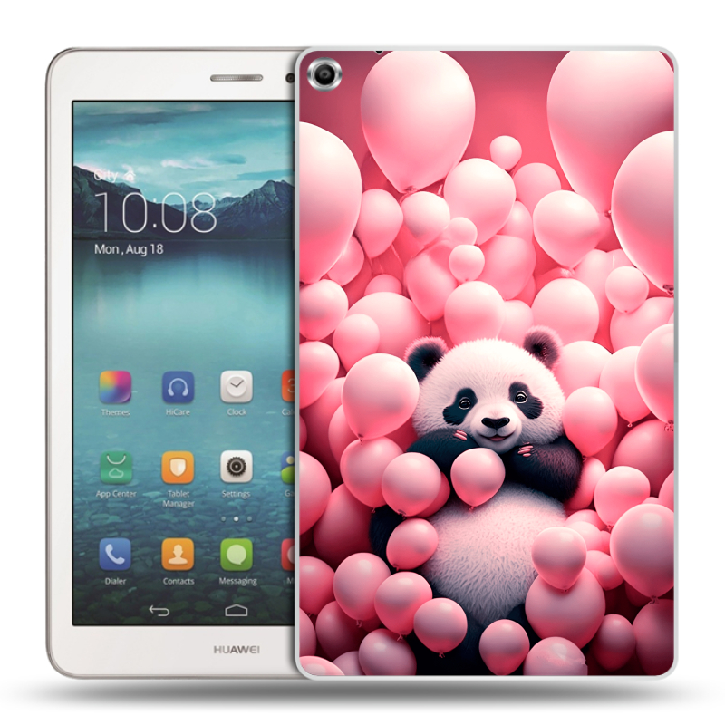 Силиконовый чехол на Huawei MediaPad T1 8.0 с принтом Панда Силиконовый чехол на Huawei MediaPad T1 8.0 с принтом Панда