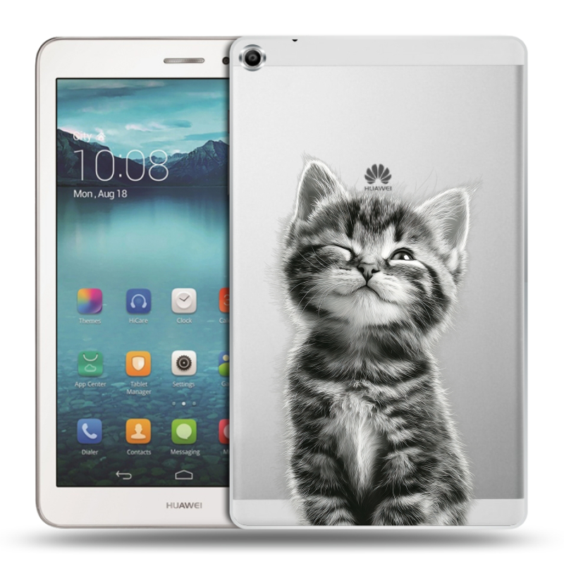 Силиконовый чехол на Huawei MediaPad T1 8.0 с принтом Котенок Силиконовый чехол на Huawei MediaPad T1 8.0 с принтом Котенок