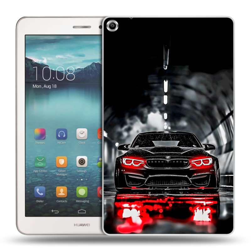 Силиконовый чехол на Huawei MediaPad T1 8.0 с принтом BMW БМВ Силиконовый чехол на Huawei MediaPad T1 8.0 с принтом BMW БМВ