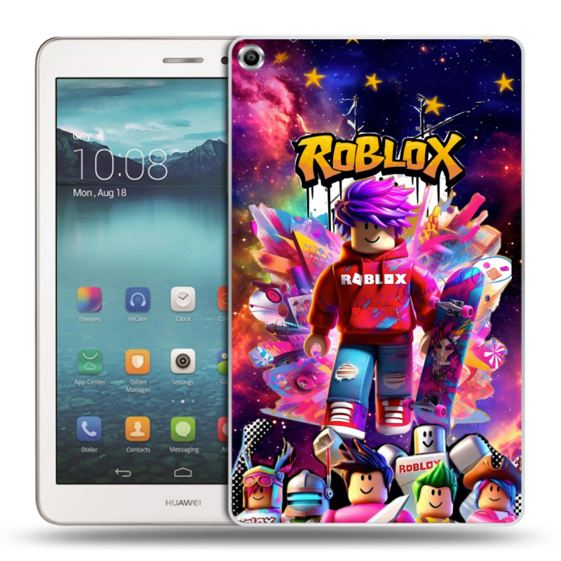 Силиконовый чехол на Huawei MediaPad T1 8.0 с принтом Roblox Роблокс Силиконовый чехол на Huawei MediaPad T1 8.0 с принтом Roblox Роблокс