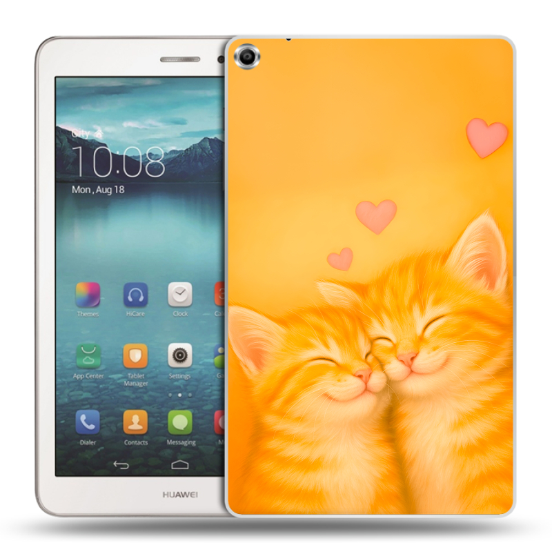 Силиконовый чехол на Huawei MediaPad T1 8.0 с принтом Милые котята Силиконовый чехол на Huawei MediaPad T1 8.0 с принтом Милые котята