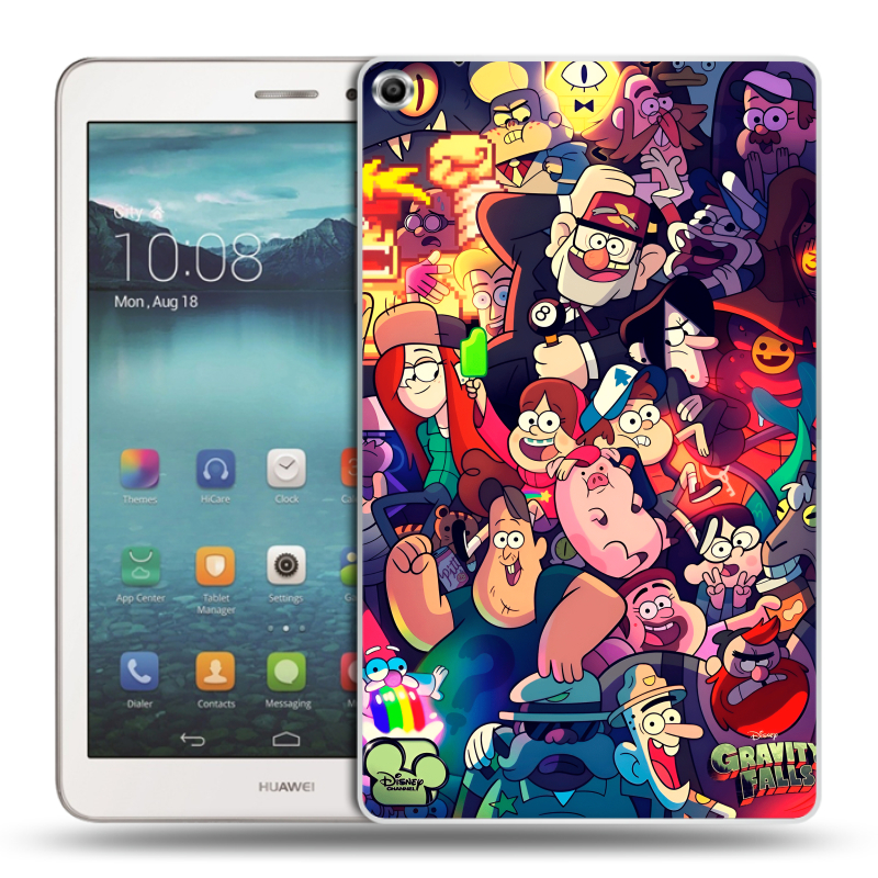Силиконовый чехол на Huawei MediaPad T1 8.0 с принтом Gravity Falls Гравити Фолз Силиконовый чехол на Huawei MediaPad T1 8.0 с принтом Gravity Falls Гравити Фолз