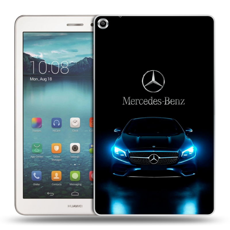 Силиконовый чехол на Huawei MediaPad T1 8.0 с принтом Mercedes Мерседес Силиконовый чехол на Huawei MediaPad T1 8.0 с принтом Mercedes Мерседес