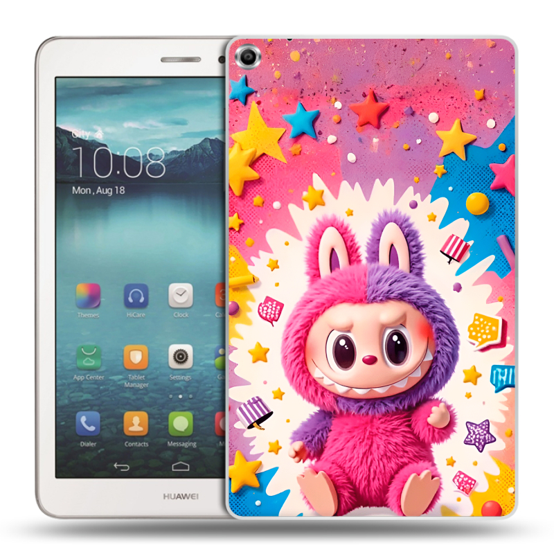 Силиконовый чехол на Huawei MediaPad T1 8.0 с принтом Labubu Лабубу Силиконовый чехол на Huawei MediaPad T1 8.0 с принтом Labubu Лабубу