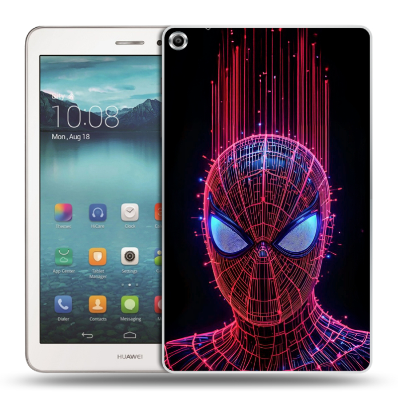 Силиконовый чехол на Huawei MediaPad T1 8.0 с принтом Spiderman Человек паук Силиконовый чехол на Huawei MediaPad T1 8.0 с принтом Spiderman Человек паук
