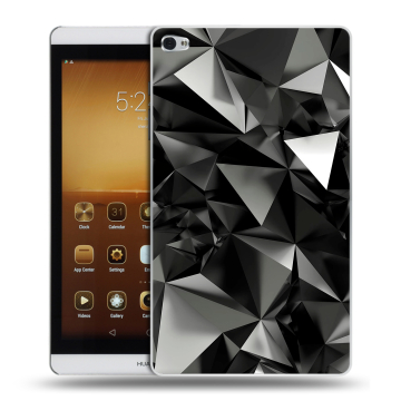 Силиконовый чехол на планшета Huawei MediaPad M2 8.0 с принтом Черные кристаллы Силиконовый чехол на планшета Huawei MediaPad M2 8.0 с принтом Черные кристаллы
