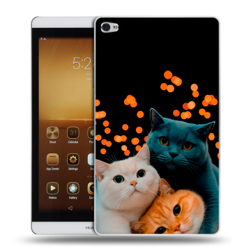 Силиконовый чехол на планшета Huawei MediaPad M2 8.0 с принтом Кошки Силиконовый чехол на планшета Huawei MediaPad M2 8.0 с принтом Кошки