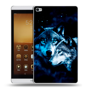 Силиконовый чехол на планшета Huawei MediaPad M2 8.0 с принтом Волки Силиконовый чехол на планшета Huawei MediaPad M2 8.0 с принтом Волки