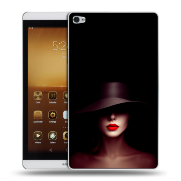 Силиконовый чехол на Huawei MediaPad M2 с принтом Девушка в шляпе Силиконовый чехол на Huawei MediaPad M2 с принтом Девушка в шляпе