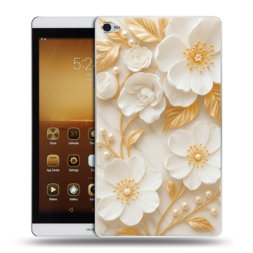 Силиконовый чехол на Huawei MediaPad M2 с принтом Цветы