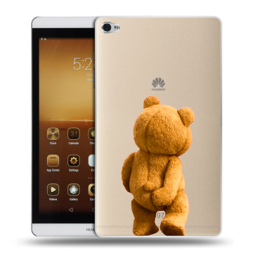 Силиконовый чехол на Huawei MediaPad M2 с принтом Медведь