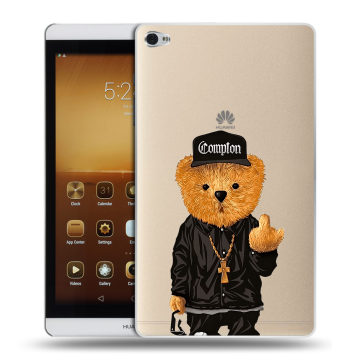 Силиконовый чехол на Huawei MediaPad M2 с принтом Плюшевый медведь Силиконовый чехол на Huawei MediaPad M2 с принтом Плюшевый медведь