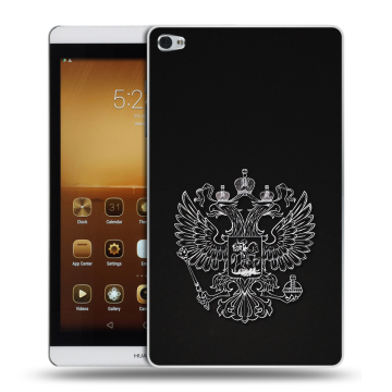 Силиконовый чехол на Huawei MediaPad M2 с принтом Герб России