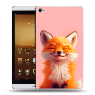 Силиконовый чехол на Huawei MediaPad M2 с принтом милая лиса