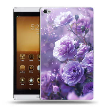 Силиконовый чехол на Huawei MediaPad M2 с принтом Розы цветы