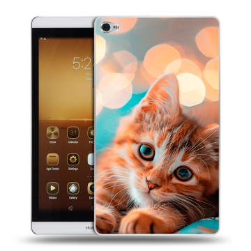 Силиконовый чехол на Huawei MediaPad M2 с принтом котик Силиконовый чехол на Huawei MediaPad M2 с принтом котик