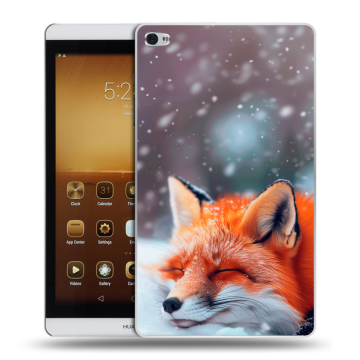 Силиконовый чехол на Huawei MediaPad M2 с принтом лиса Силиконовый чехол на Huawei MediaPad M2 с принтом лиса