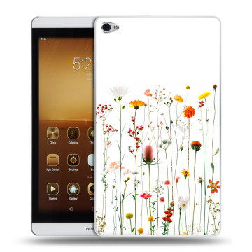 Силиконовый чехол на Huawei MediaPad M2 с принтом цветы Силиконовый чехол на Huawei MediaPad M2 с принтом цветы