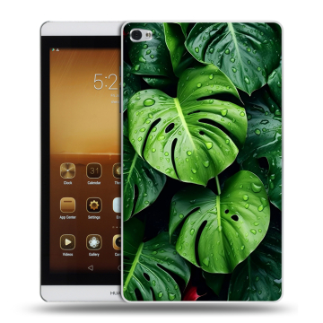 Силиконовый чехол на Huawei MediaPad M2 с принтом Листья Силиконовый чехол на Huawei MediaPad M2 с принтом Листья