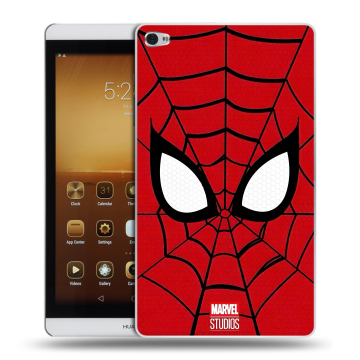 Силиконовый чехол на Huawei MediaPad M2 с принтом человек паук spiderman