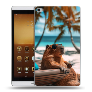 Силиконовый чехол на Huawei MediaPad M2 с принтом Капибара