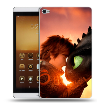 Силиконовый чехол на Huawei MediaPad M2 с принтом Как приручить дракона