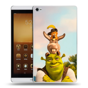 Силиконовый чехол на Huawei MediaPad M2 с принтом Шрек Shrek