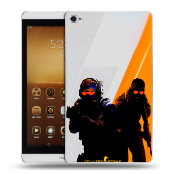 Силиконовый чехол на Huawei MediaPad M2 с принтом Контер страйк Counter strike