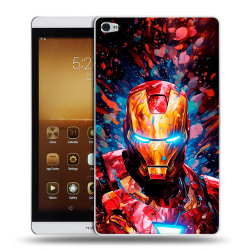 Силиконовый чехол на Huawei MediaPad M2 с принтом Железный человек Ironman Силиконовый чехол на Huawei MediaPad M2 с принтом Железный человек Ironman