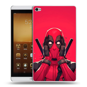 Силиконовый чехол на Huawei MediaPad M2 с принтом Дедпул Deadpool