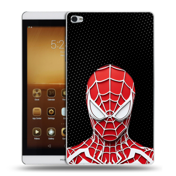 Силиконовый чехол на Huawei MediaPad M2 с принтом человек паук spiderman