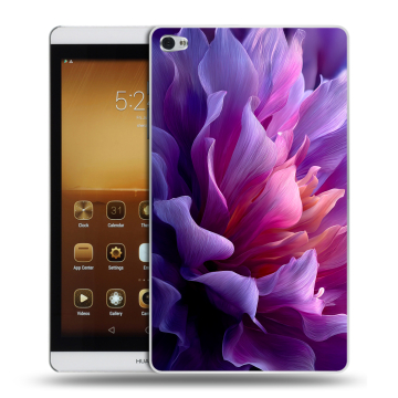 Силиконовый чехол на Huawei MediaPad M2 с принтом женский цветы