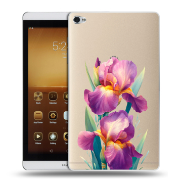 Силиконовый чехол на Huawei MediaPad M2 с принтом Цветы орхидеи