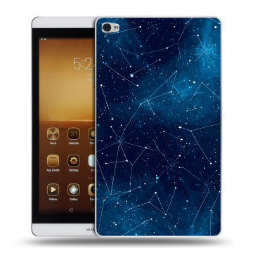 Силиконовый чехол на Huawei MediaPad M2 с принтом Космос звезды