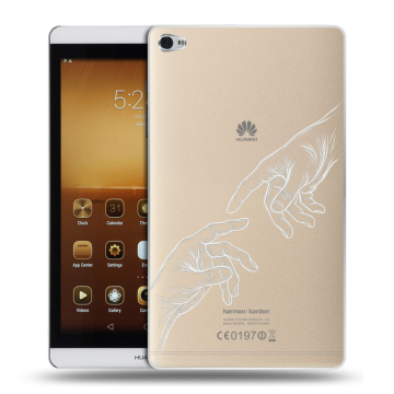 Силиконовый чехол на Huawei MediaPad M2 с принтом Сотворение мира