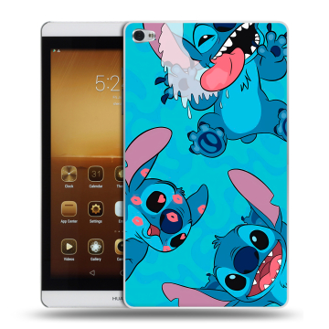 Силиконовый чехол на Huawei MediaPad M2 с принтом Лило и Стич