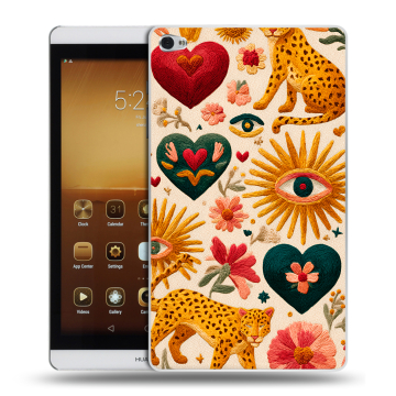 Силиконовый чехол на Huawei MediaPad M2 с принтом Модный принт