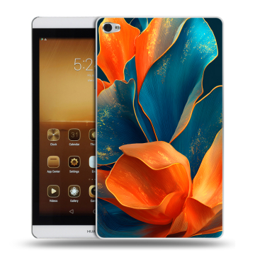 Силиконовый чехол на Huawei MediaPad M2 с принтом Цветы
