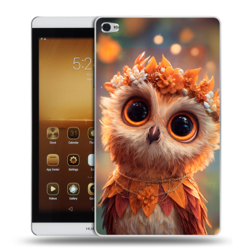 Силиконовый чехол на Huawei MediaPad M2 с принтом Милая сова