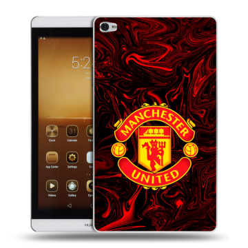 Силиконовый чехол на Huawei MediaPad M2 с принтом Manchester United