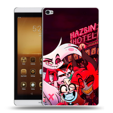 Силиконовый чехол на Huawei MediaPad M2 с принтом Hazbin Hotel Отель Хазбин Силиконовый чехол на Huawei MediaPad M2 с принтом Hazbin Hotel Отель Хазбин