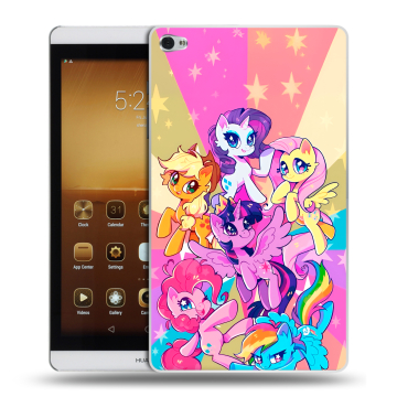 Силиконовый чехол на Huawei MediaPad M2 с принтом My little pony Дружба чудо