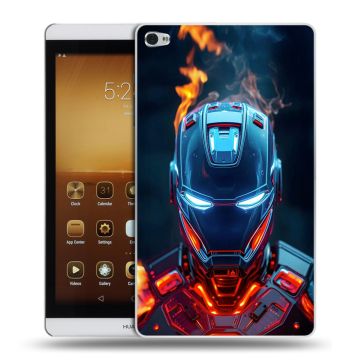 Силиконовый чехол на Huawei MediaPad M2 с принтом IronMan Железный человек
