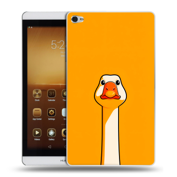 Силиконовый чехол на Huawei MediaPad M2 с принтом Смешная утка