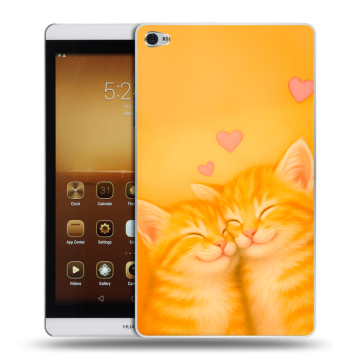 Силиконовый чехол на Huawei MediaPad M2 с принтом Милые котята Силиконовый чехол на Huawei MediaPad M2 с принтом Милые котята