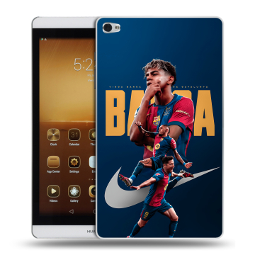 Силиконовый чехол на Huawei MediaPad M2 с принтом Барселона Barca Yamal 